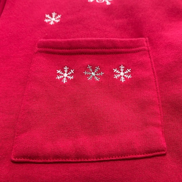 Breckenridge Zip up cardigan with embroidered snowflakes size 1X - Picture 6 of 7